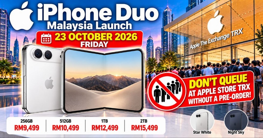Apple-iPhone-Duo-Malaysia-Launch-and-Online-Purchase-Promotion 23 October 2026 onwards: Apple iPhone Duo Malaysia Launch and Online Purchase Promotion – Official Prices from RM9,499, Delivery and Apple Store Collection Details