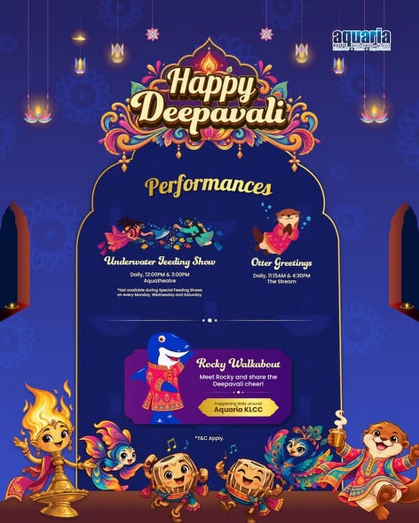 Aquaria-KLCC-Deepavali-Promotion-Celebrate-Deepavali-with-Marine-1 15 October–14 November 2026: Aquaria KLCC Deepavali Promotion: Celebrate Deepavali with Marine Encounters, Creative Workshops and Family Activities in Kuala Lumpur