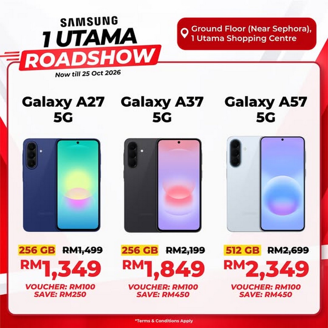 BEST-DENKI-Malaysia-Samsung-1-Utama-Roadshow-Promotion-1 Now Till 25 October 2026: BEST DENKI Malaysia Samsung 1 Utama Roadshow Promotion – 0% Interest Instalments for Up to 60 Months and 2X UPoints for ONECARD Members