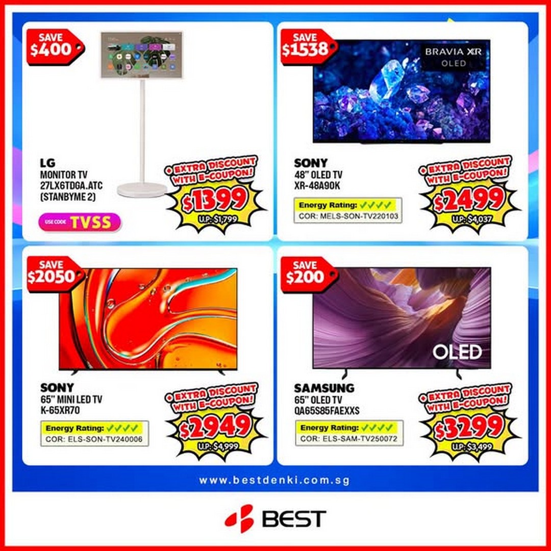 BEST-Denki-Singapore-10.10-Online-Exclusive-TV-and-Audio-Promotion-2 10 October 2026: BEST Denki Singapore: 10.10 Online Exclusive TV and Audio Promotion – Get Up to $350 Off with Code TVSS and Free Delivery on Orders $200 and Above
