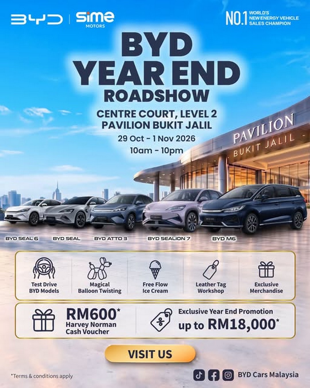 BYD-Cars-Malaysia-Year-End-Roadshow-at-Pavilion-Bukit-Jalil 29 October–1 November 2026: BYD Cars Malaysia Year-End Roadshow at Pavilion Bukit Jalil – Enjoy Savings of Up to RM18,000, Free-Flow Ice Cream and Exciting Activities