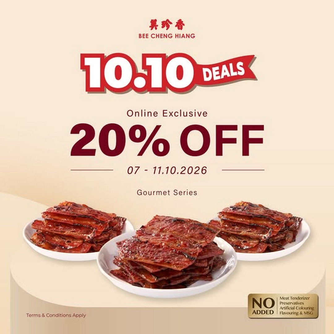 Bee-Cheng-Hiang-Malaysia-10.10-Online-Exclusive-Promotion 7-11 October 2026: Bee Cheng Hiang Malaysia: 10.10 Online Exclusive Promotion with 20% Off Selected Gourmet Products, Meat Floss and Jerky, Plus Sausages at RM10