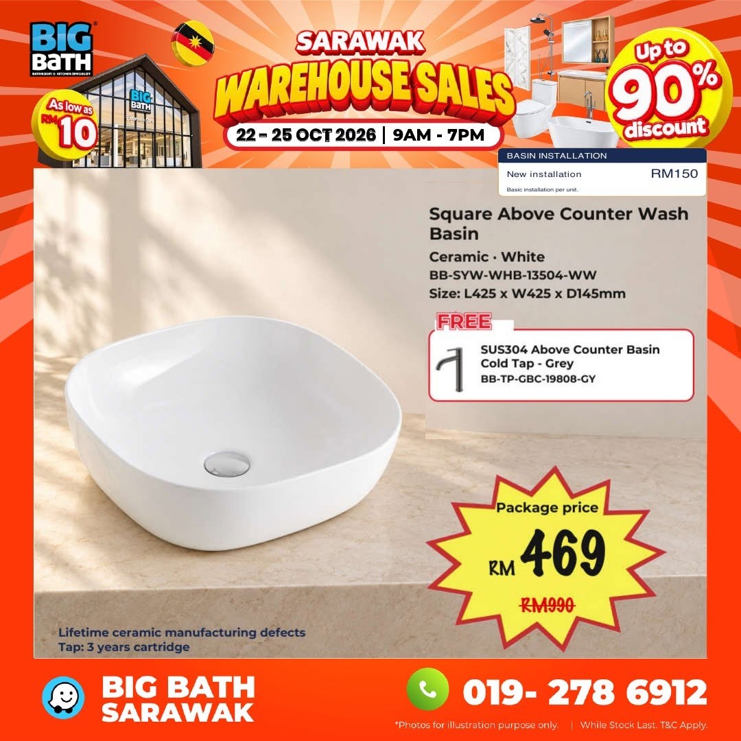 BigBath-Sarawak-Warehouse-Sale-–-Up-to-90-OFF-Bathroom-15 22–25 October 2026: BigBath Sarawak Warehouse Sale – Up to 90% OFF Bathroom, Kitchen and Home Appliances in Kuching