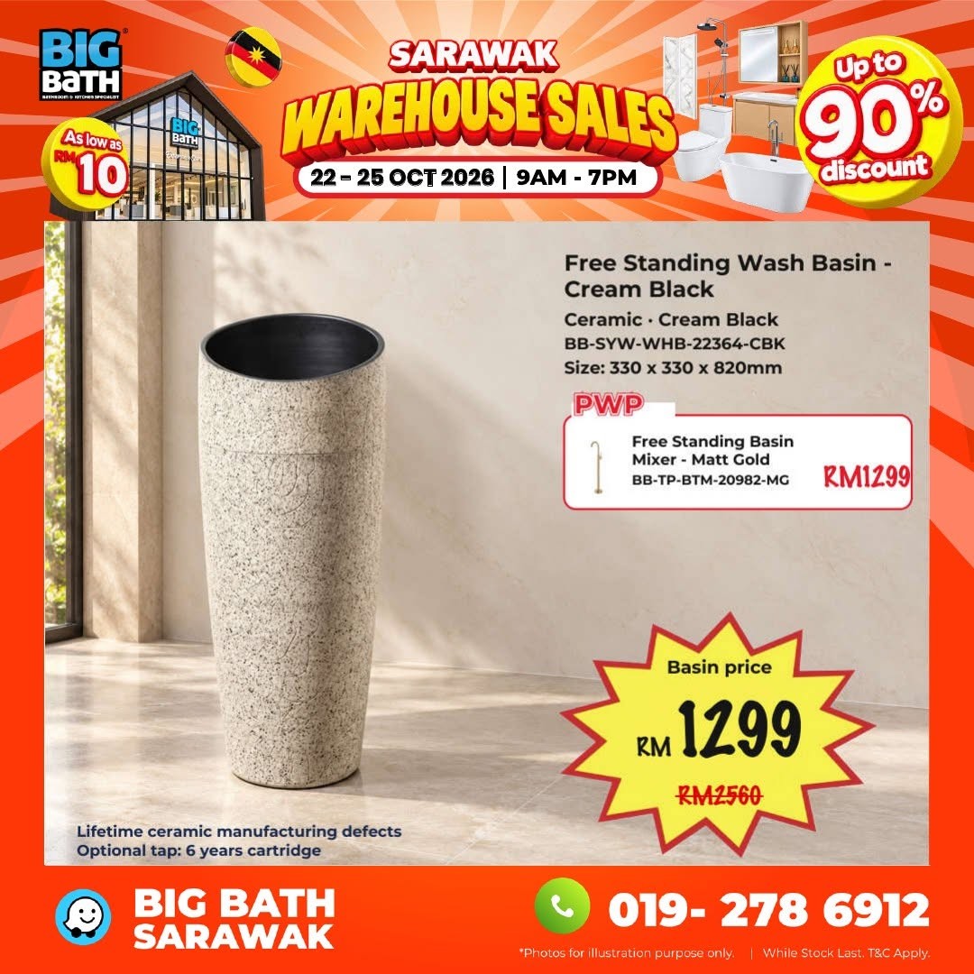 BigBath-Sarawak-Warehouse-Sale-–-Up-to-90-OFF-Bathroom-18 22–25 October 2026: BigBath Sarawak Warehouse Sale – Up to 90% OFF Bathroom, Kitchen and Home Appliances in Kuching