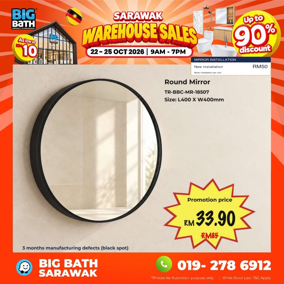 BigBath-Sarawak-Warehouse-Sale-–-Up-to-90-OFF-Bathroom-20 22–25 October 2026: BigBath Sarawak Warehouse Sale – Up to 90% OFF Bathroom, Kitchen and Home Appliances in Kuching