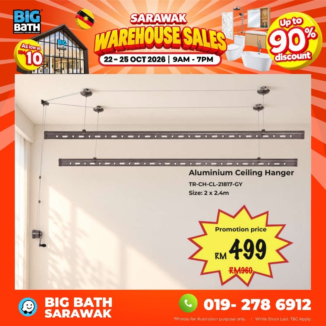 BigBath-Sarawak-Warehouse-Sale-–-Up-to-90-OFF-Bathroom-23 22–25 October 2026: BigBath Sarawak Warehouse Sale – Up to 90% OFF Bathroom, Kitchen and Home Appliances in Kuching