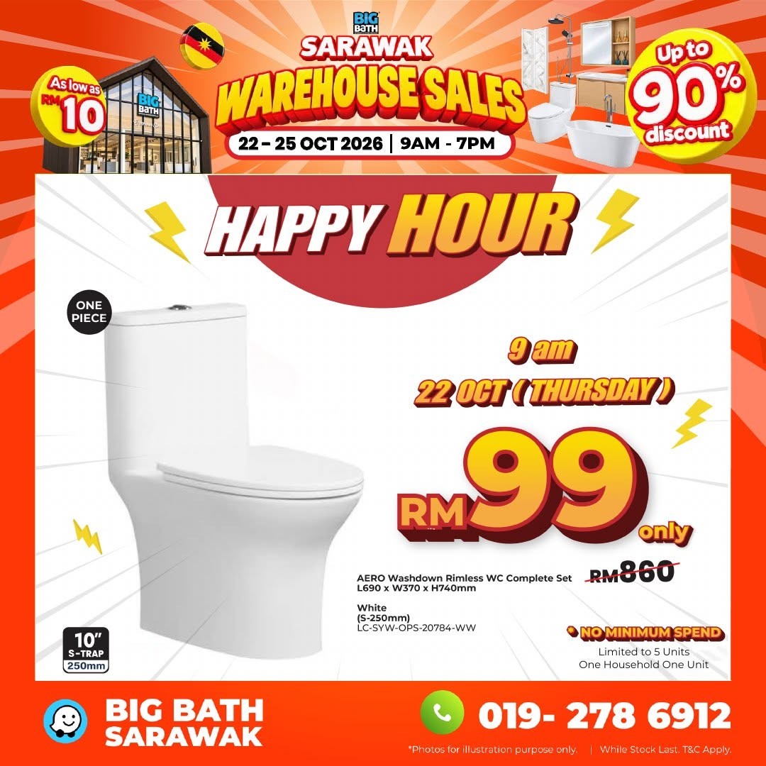 BigBath-Sarawak-Warehouse-Sale-–-Up-to-90-OFF-Bathroom-4 22–25 October 2026: BigBath Sarawak Warehouse Sale – Up to 90% OFF Bathroom, Kitchen and Home Appliances in Kuching