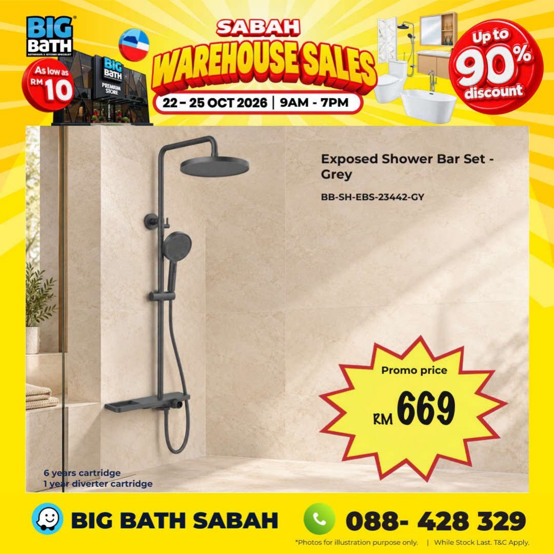 BigBath-Sdn-Bhd-BigBath-Sabah-Warehouse-Sale-9 22-25 October 2026: BigBath Sdn Bhd: BigBath Sabah Warehouse Sale with Up to 90% Off Bathroom and Kitchen Products, Toilets from RM99, Kitchen Sinks from RM99 and More in Kota Kinabalu