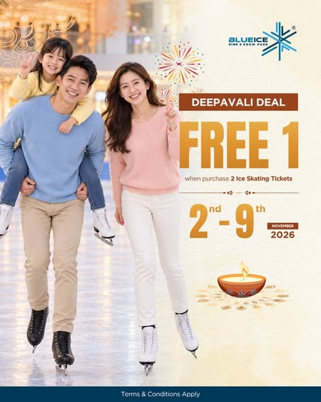 Blue-Ice-Skating-Rink-Buy-2-Free-1-Promotion 2-9 November 2026: Blue Ice Skating Rink Buy 2 Free 1 Promotion – Celebrate Deepavali with Friends and Enjoy More Affordable Ice Skating at All Outlets!