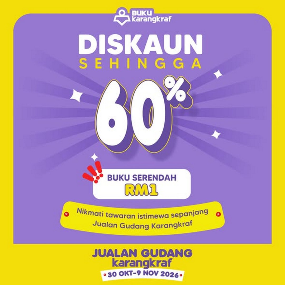 Buku-Karangkraf-Warehouse-Sale-2026-Special-Discounts 30 October-9 November 2026: Buku Karangkraf Warehouse Sale 2026, Special Discounts on New Books & Al-Quran at Shah Alam from 9am to 7pm