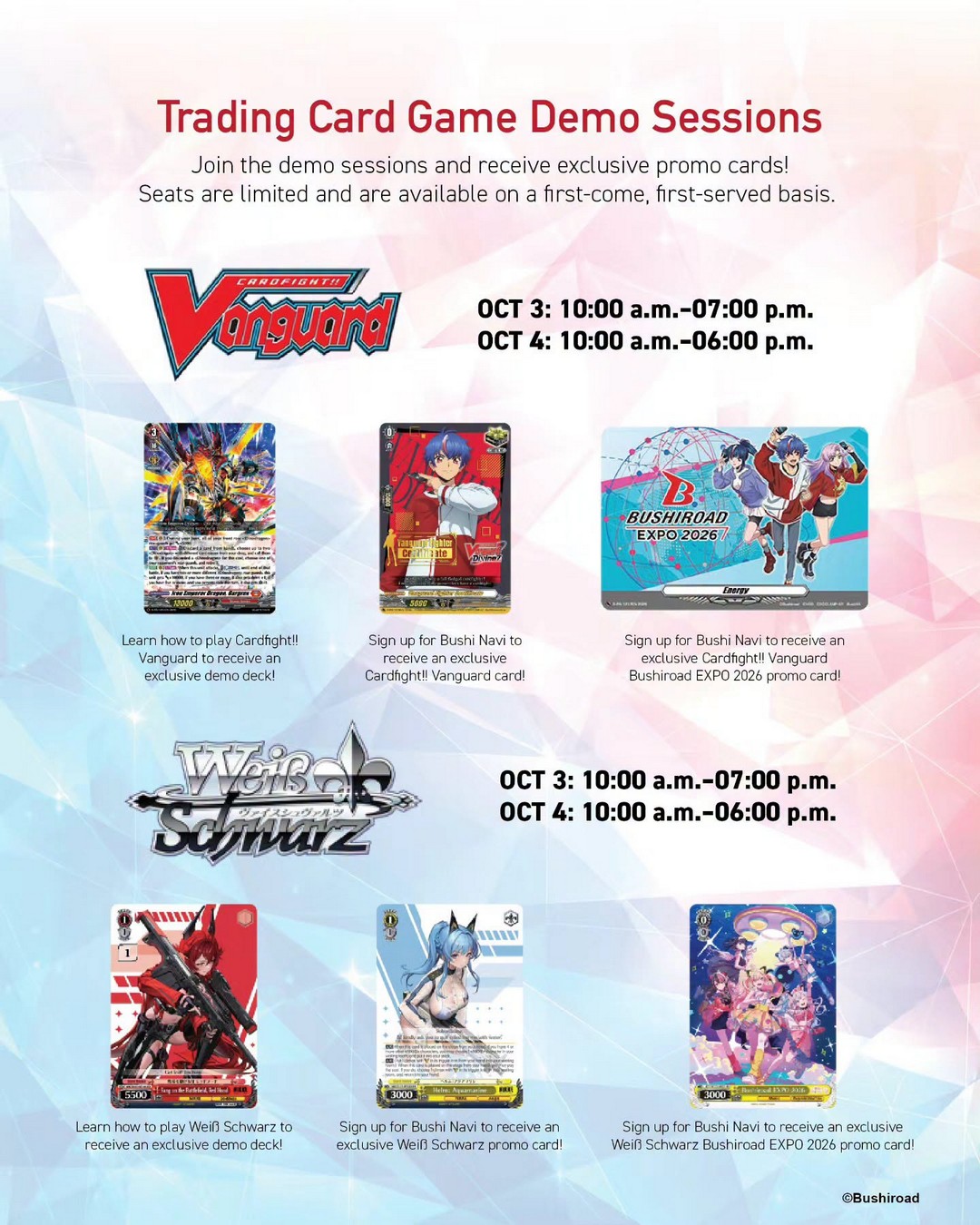 Bushiroad-EXPO-2026-Card-Game-Festival-10 2-4 October 2026: Bushiroad EXPO 2026: Card Game Festival, Anniversary Exhibition, Live Stages, Tournaments & Special Events at LaLaport BBCC