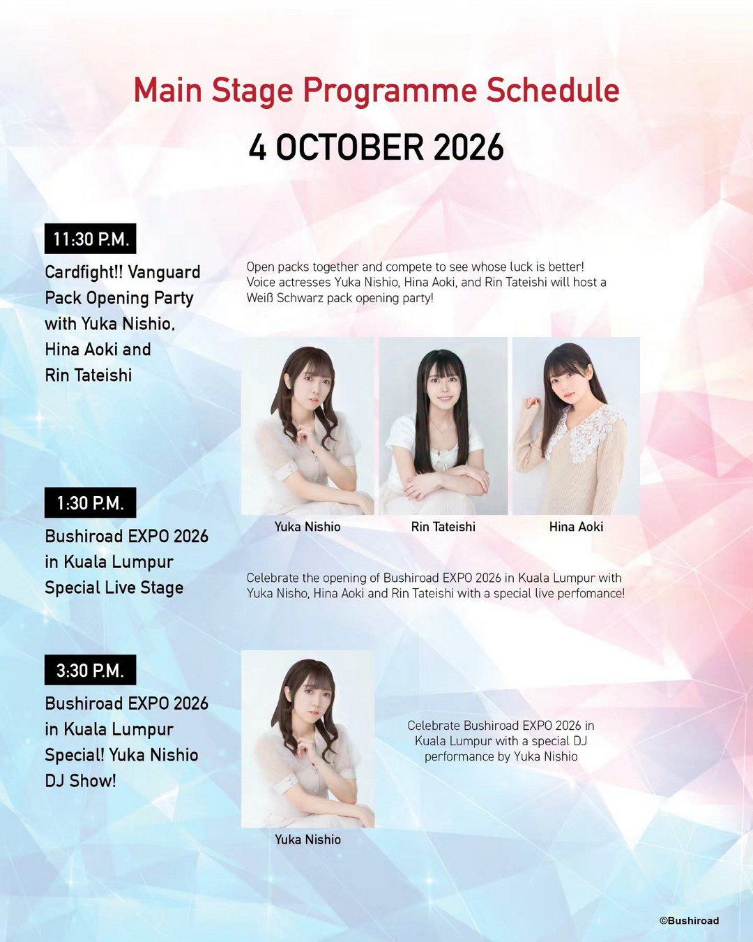 Bushiroad-EXPO-2026-Card-Game-Festival-16 2-4 October 2026: Bushiroad EXPO 2026: Card Game Festival, Anniversary Exhibition, Live Stages, Tournaments & Special Events at LaLaport BBCC