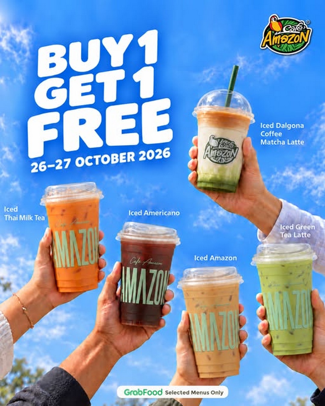 Cafe-Amazon-Malaysia-Buy-1-Get-1-Free-Coffee-Promotion-on-GrabFood 26–27 October 2026: Café Amazon Malaysia Buy 1, Get 1 Free Coffee Promotion on GrabFood