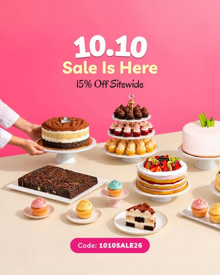 CakeRush-15-Off-Sitewide-10.10-Sale-with-Same-Day-Cake Now till 11 October 2026: CakeRush: 15% Off Sitewide 10.10 Sale with Same-Day Cake Delivery in Klang Valley, Penang, Melaka, Johor Bahru & Ipoh