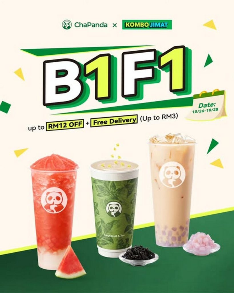 26–28 October 2026: ChaPanda Malaysia Buy 1 Free 1 Promotion on Grab ...
