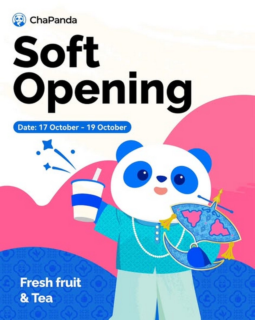 ChaPanda-Malaysia-New-Menara-UOA-Bangsar-Outlet-Soft-Opening-Promotion 17–19 October 2026: ChaPanda Malaysia: New Menara UOA Bangsar Outlet Soft Opening Promotion with 20% OFF Selected Medium Drinks and Buy 1 Get 1 FREE Voucher