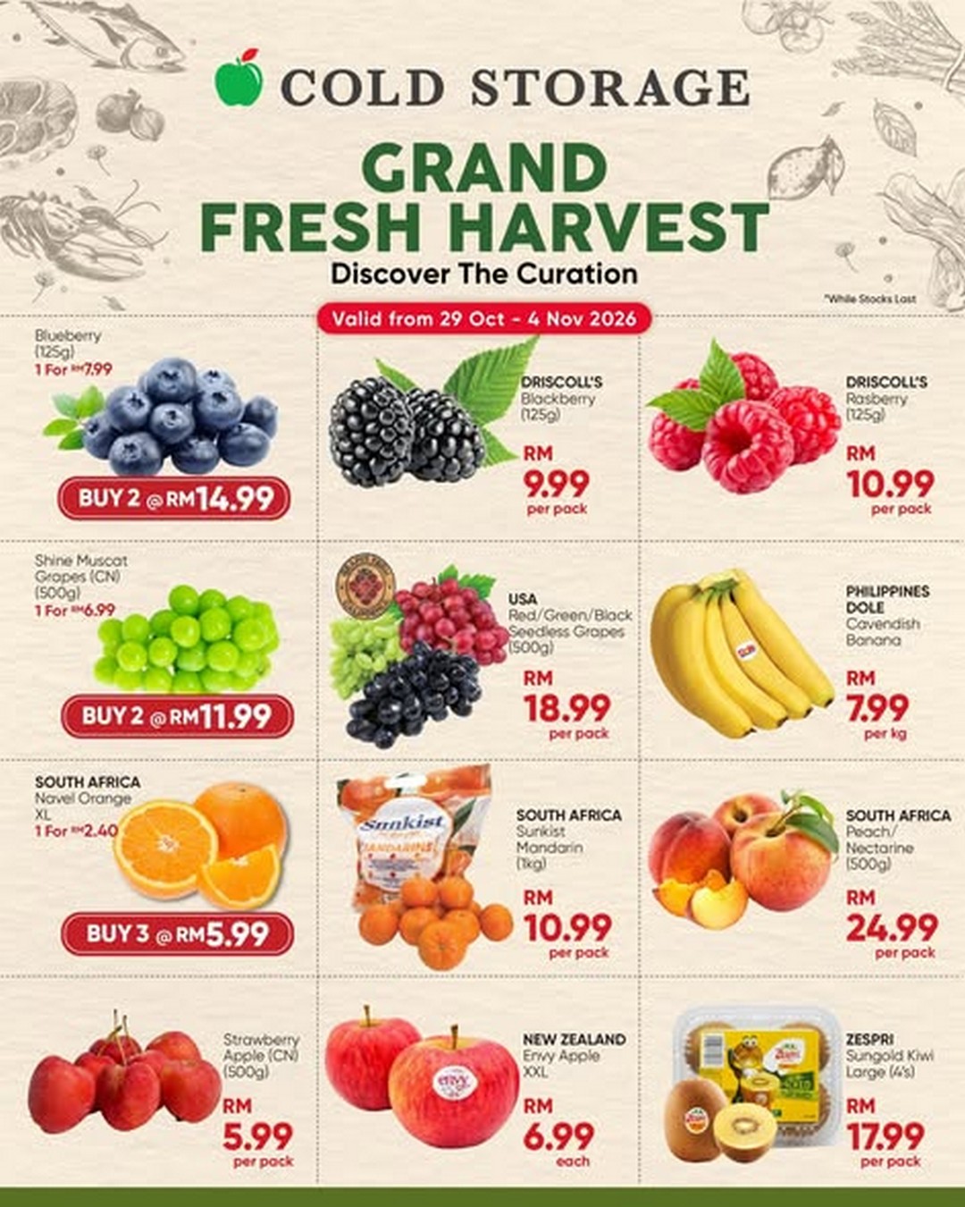 Cold-Storage-Malaysia-Freshness-Promotion 29 October-4 November 2026: Cold Storage Malaysia Freshness Promotion – Discover Premium Fresh Fruits, Vegetables & Norwegian Salmon