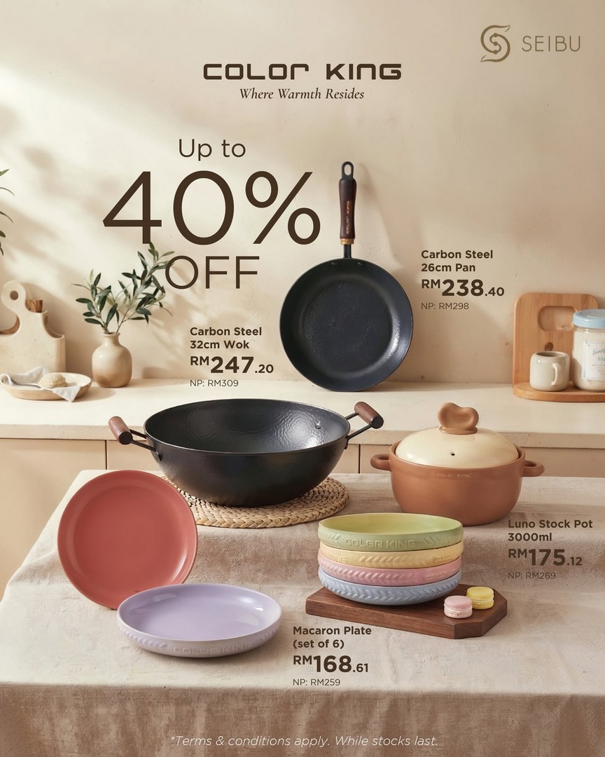 Color-King-7th-Anniversary-Sale-at-SEIBU-The-Exchange-TRX-4 16–28 October 2026: Color King 7th Anniversary Sale at SEIBU The Exchange TRX – Up to 70% Off Selected Kitchen Items and a Chance to Win RM800 Cash