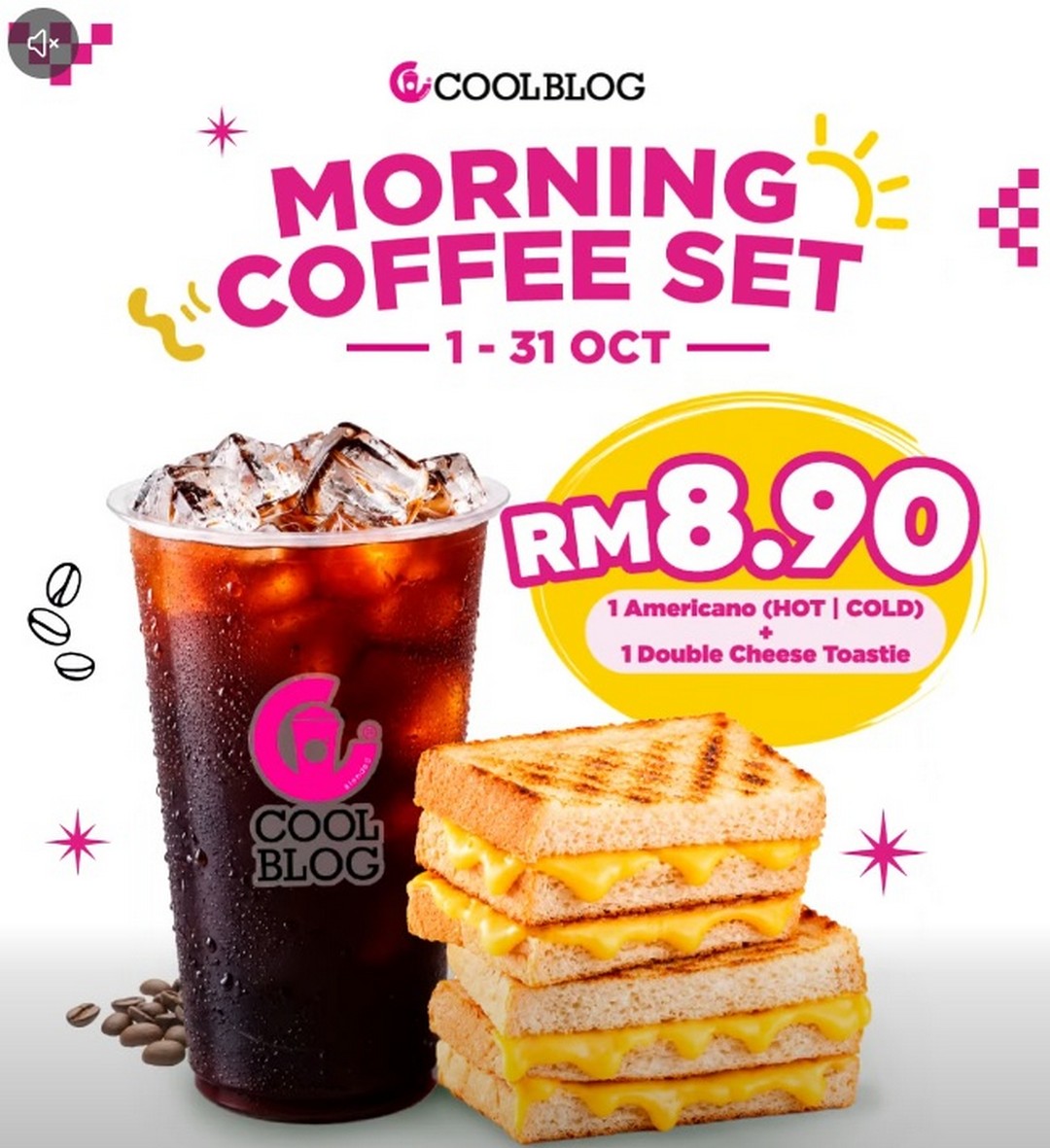 Coolblog-Malaysia-Coffee-Toastie-Set-Promotion 1–31 October 2026: Coolblog Malaysia Coffee + Toastie Set Promotion – Enjoy Breakfast for RM8.90 from 10am to 12pm at Selected Outlets