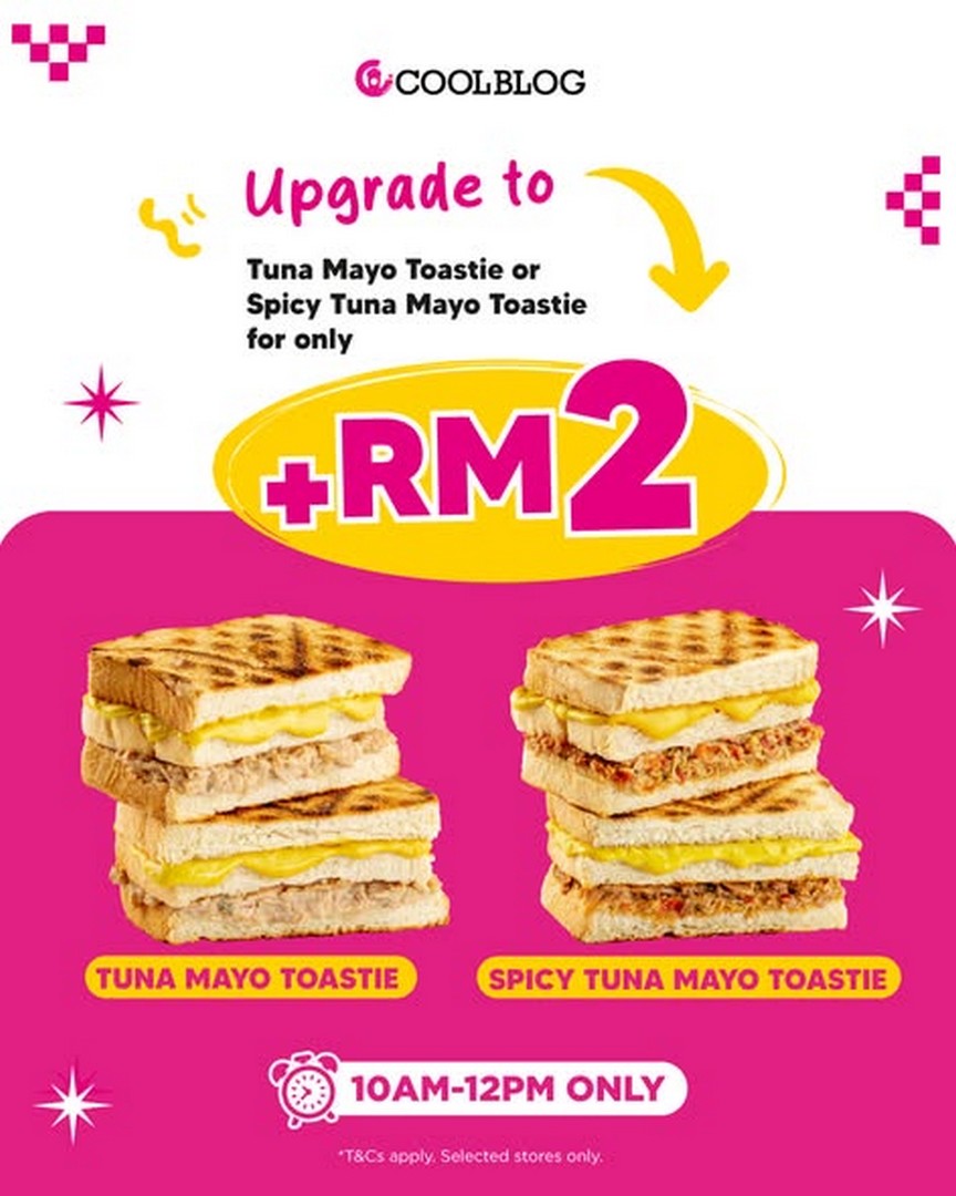 Coolblog-Malaysia-Morning-Coffee-Set-Promotion-with-Americano-1 1-31 October 2026: Coolblog Malaysia: Morning Coffee Set Promotion with Americano and Double Cheese Toastie for RM8.90, 10AM-12PM at Selected Stores