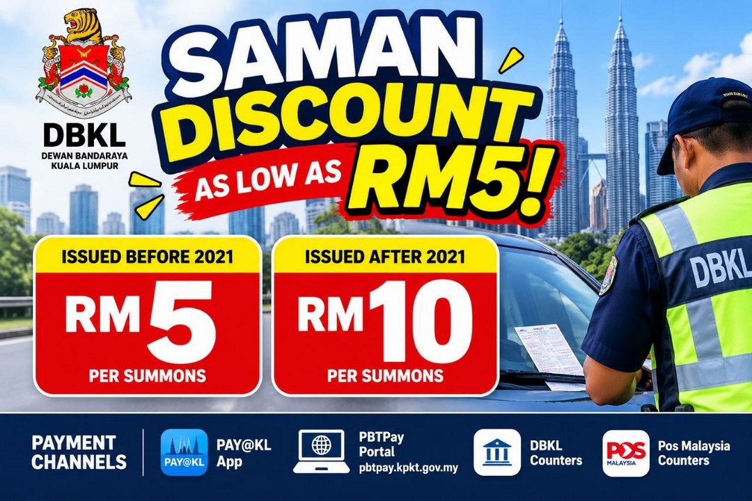 DBKL-Traffic-Summons-Discount-–-Settle-Eligible-Saman 13 October 2026 Onwards: DBKL: Traffic Summons Discount – Settle Eligible Saman for as Low as RM5 in Kuala Lumpur