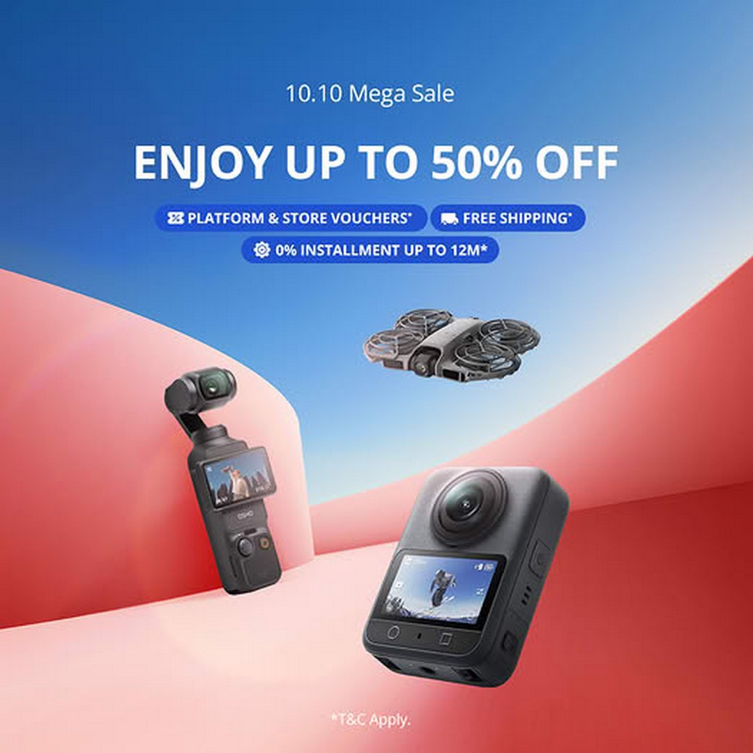 DJI-Malaysia-10.10-Sale-with-Store-and-Platform-Vouchers 10 October 2026: DJI Malaysia: 10.10 Sale with Store and Platform Vouchers, Free Shipping and 0% Instalments