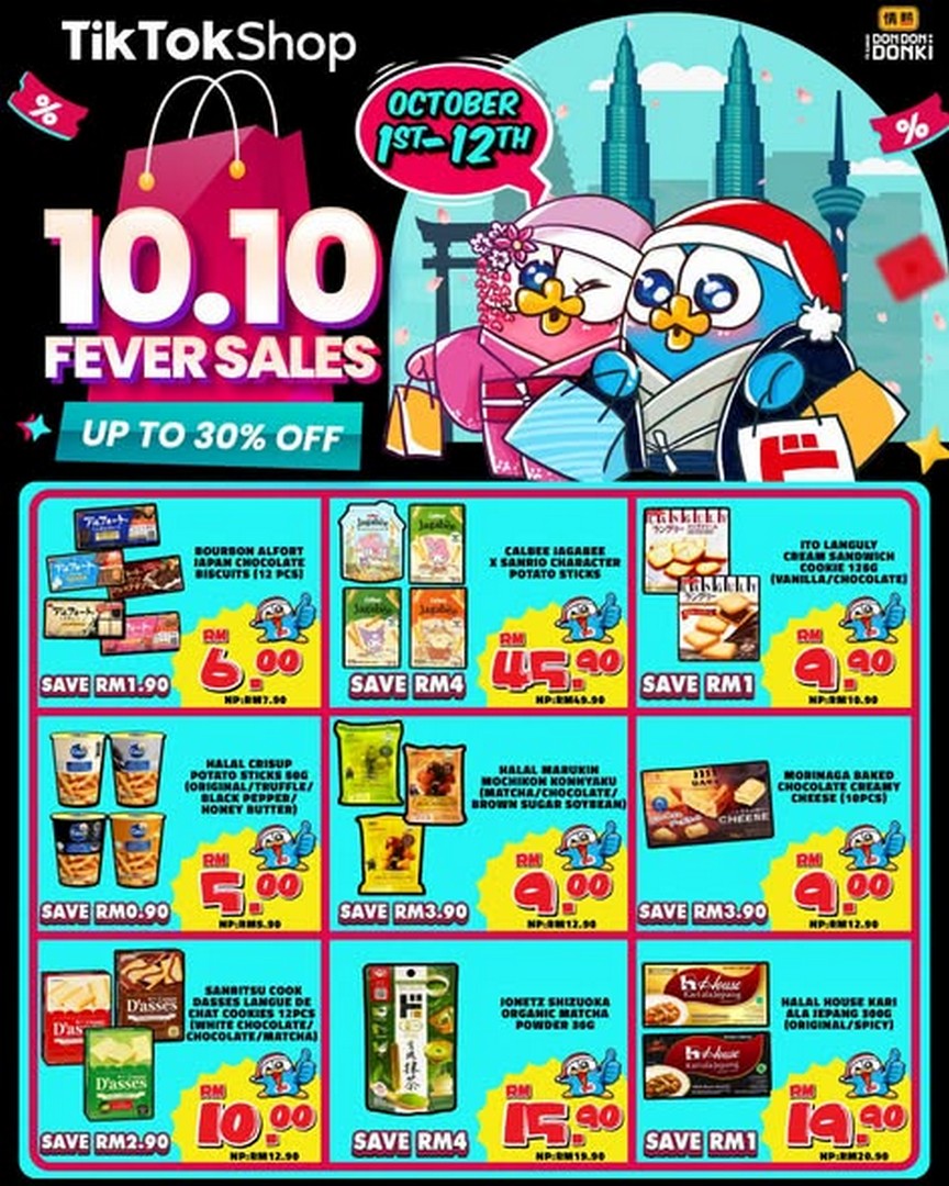 DON-DON-DONKI-Malaysia-10.10-Mega-Sale-Promotion-–-Japanese-Snacks-1 1-12 October 2026: DON DON DONKI Malaysia: 10.10 Mega Sale Promotion – Japanese Snacks, Groceries, Beauty Products & More from RM9.90 on TikTok Shop