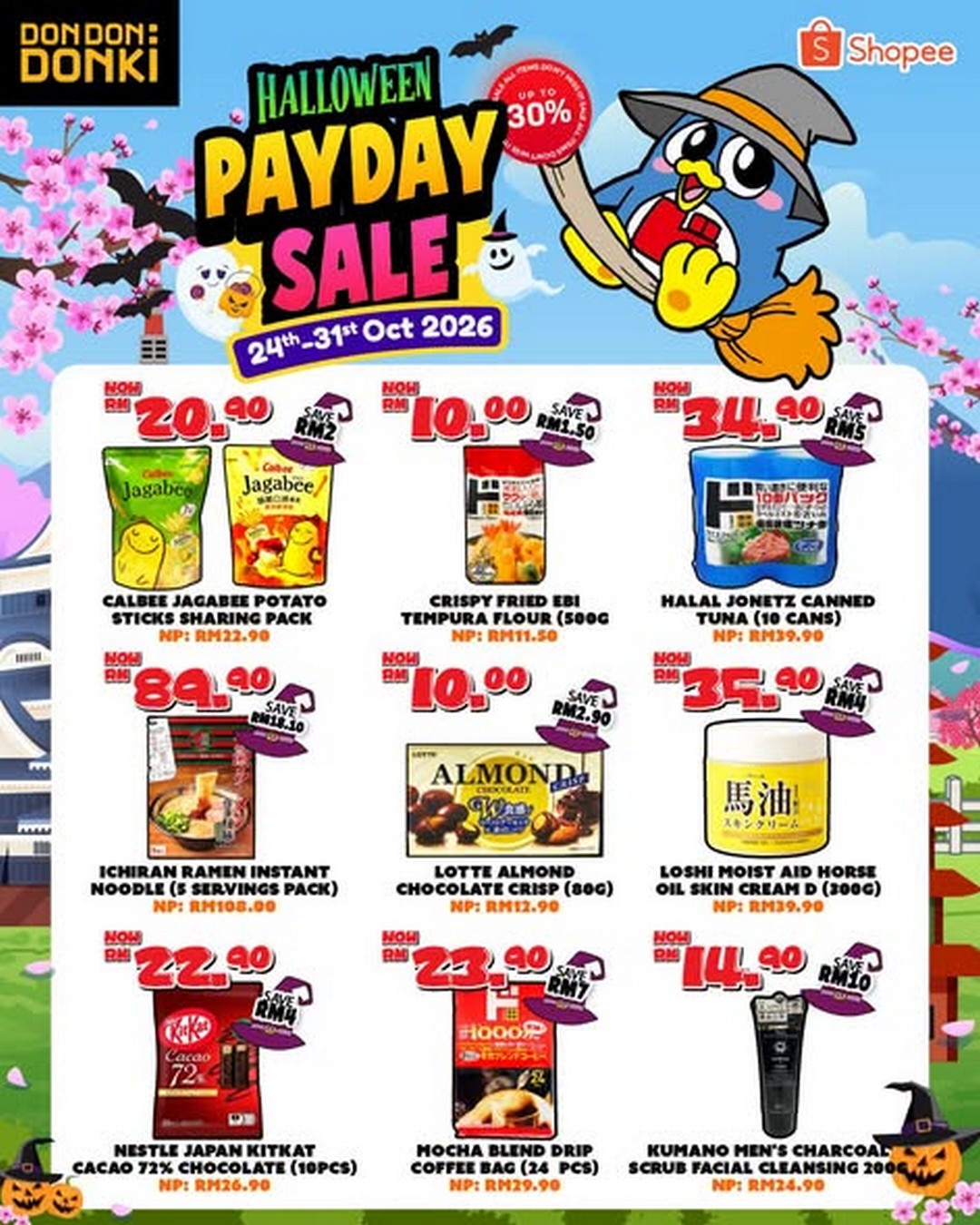 DON-DON-DONKI-Malaysia-Shopee-Payday-Halloween-Sale-1 24–31 October 2026: DON DON DONKI Malaysia Shopee Payday Halloween Sale – RM10 Japanese Favourites & Up to 30% Off Storewide Online Deals