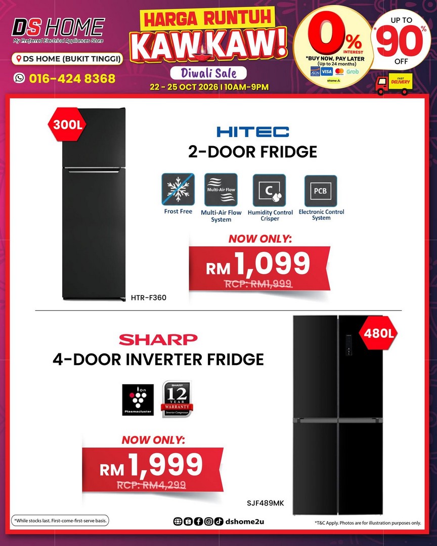 DS-HOME-Diwali-Home-Appliances-Promotion-15 22-25 October 2026: DS HOME: Diwali Home Appliances Promotion in Bukit Tinggi, Klang – Fans from RM98, TVs from RM399, Air Conditioners from RM599 and More