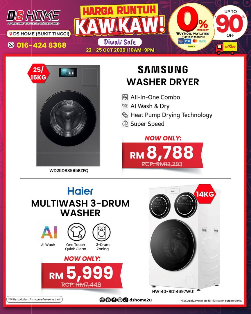 DS-HOME-Diwali-Home-Appliances-Promotion-16 22-25 October 2026: DS HOME: Diwali Home Appliances Promotion in Bukit Tinggi, Klang – Fans from RM98, TVs from RM399, Air Conditioners from RM599 and More