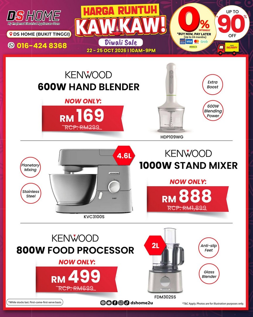 DS-HOME-Diwali-Home-Appliances-Promotion-18 22-25 October 2026: DS HOME: Diwali Home Appliances Promotion in Bukit Tinggi, Klang – Fans from RM98, TVs from RM399, Air Conditioners from RM599 and More