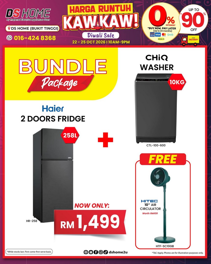 DS-HOME-Diwali-Home-Appliances-Promotion-7 22-25 October 2026: DS HOME: Diwali Home Appliances Promotion in Bukit Tinggi, Klang – Fans from RM98, TVs from RM399, Air Conditioners from RM599 and More