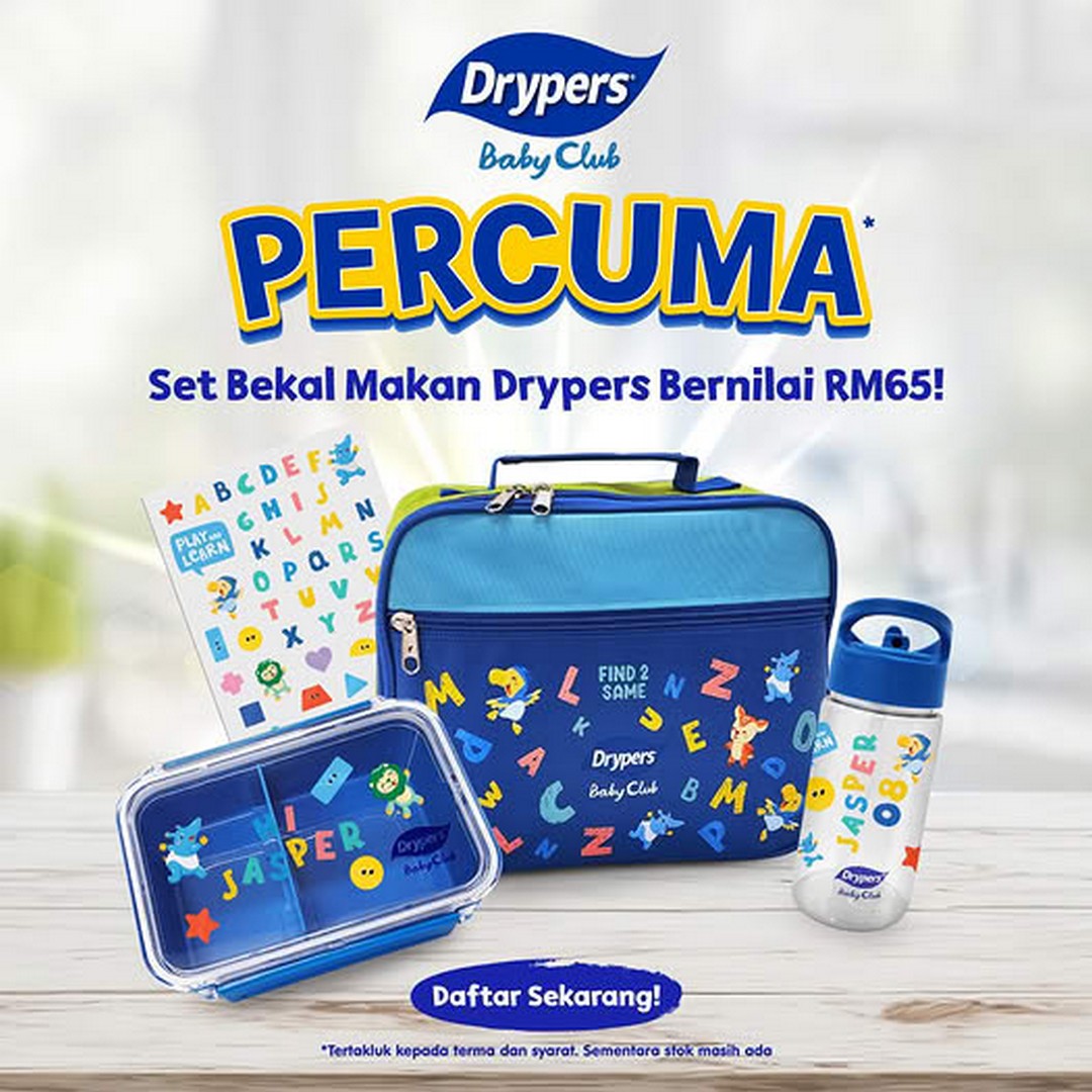 Drypers-Malaysia-Drypers-Baby-Club-Welcome-Gift-Promotion 2 October 2026 onwards: Drypers Malaysia: Drypers Baby Club Welcome Gift Promotion – Get a Drypers Lunch Set Worth RM65 When You Register