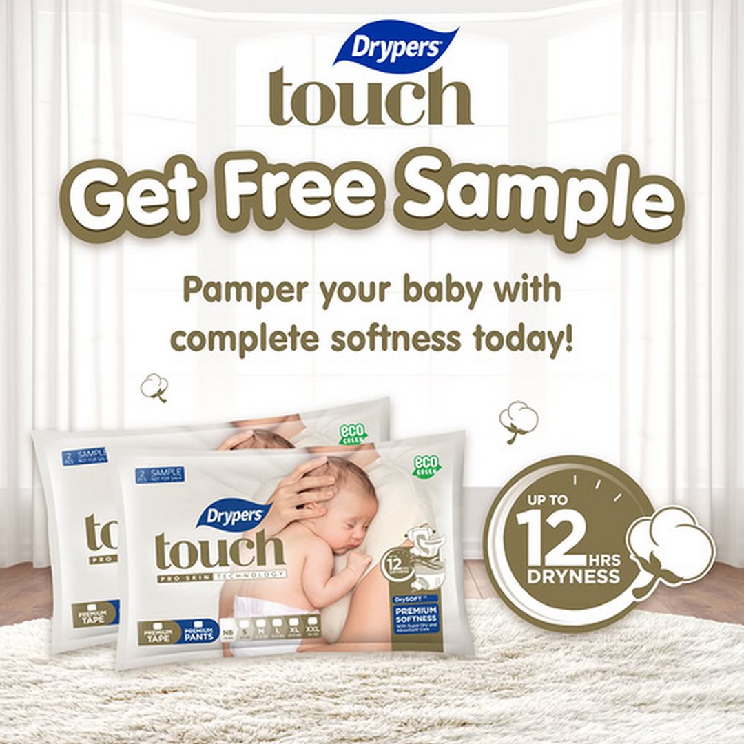 Drypers-Malaysia-FREE-Drypers-Touch-Diaper-Samples-Promotion 12 October 2026 onwards: Drypers Malaysia: FREE Drypers Touch Diaper Samples Promotion for Drypers Baby Club Members – Discover DrySoft™ Technology and Enjoy Up to 12 Hours of Dryness