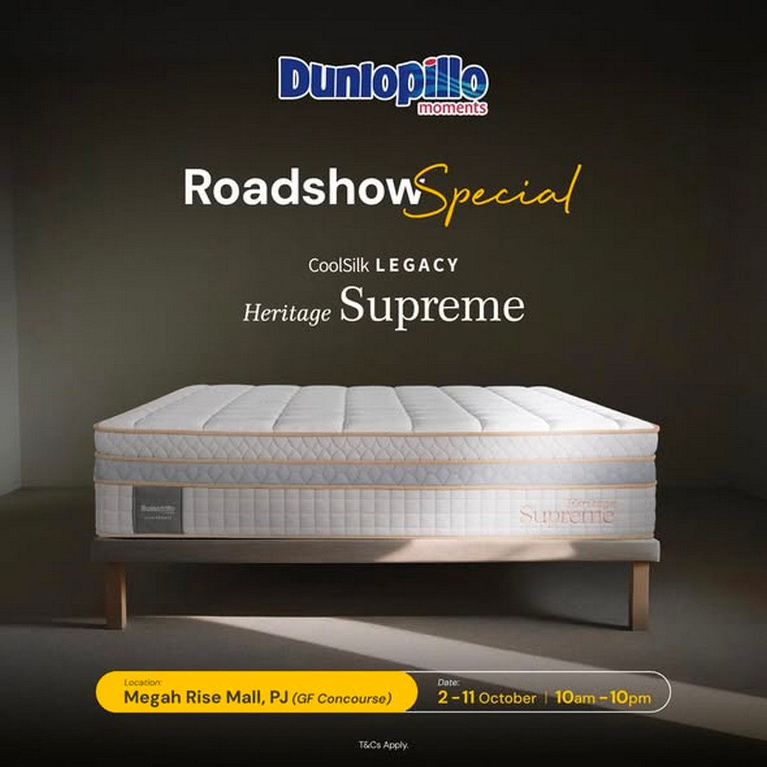 Dunlopillo-Malaysia-Mattress-Roadshow-Promotion-at-Megah-Rise-Mall-1 2-11 October 2026: Dunlopillo Malaysia: Mattress Roadshow Promotion at Megah Rise Mall, PJ with Roadshow-Exclusive Offers and Comfort Testing