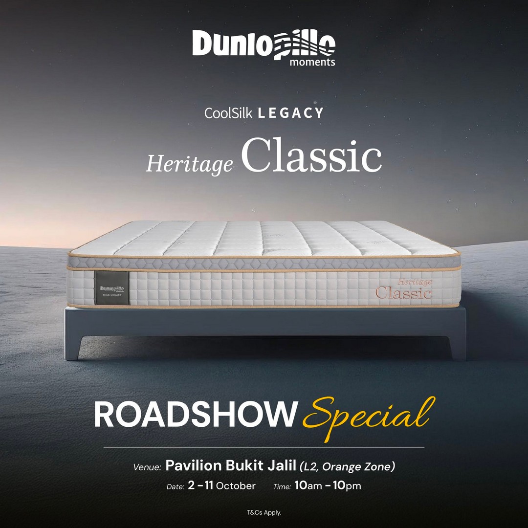 Dunlopillo-Malaysia-Mattress-Roadshow-Promotion-at-Pavilion-Bukit-Jalil-4 2–11 October 2026: Dunlopillo Malaysia: Mattress Roadshow Promotion at Pavilion Bukit Jalil, L2 Orange Zone