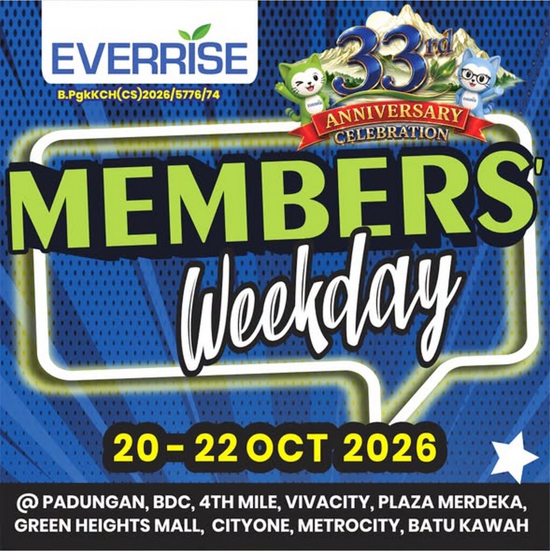 Everrise-Members-Weekday-Promotion-–-Exclusive-Deals 20–22 October 2026: Everrise Members' Weekday Promotion – Exclusive Deals on Everyday Essentials at 8 Selected Sarawak Outlets