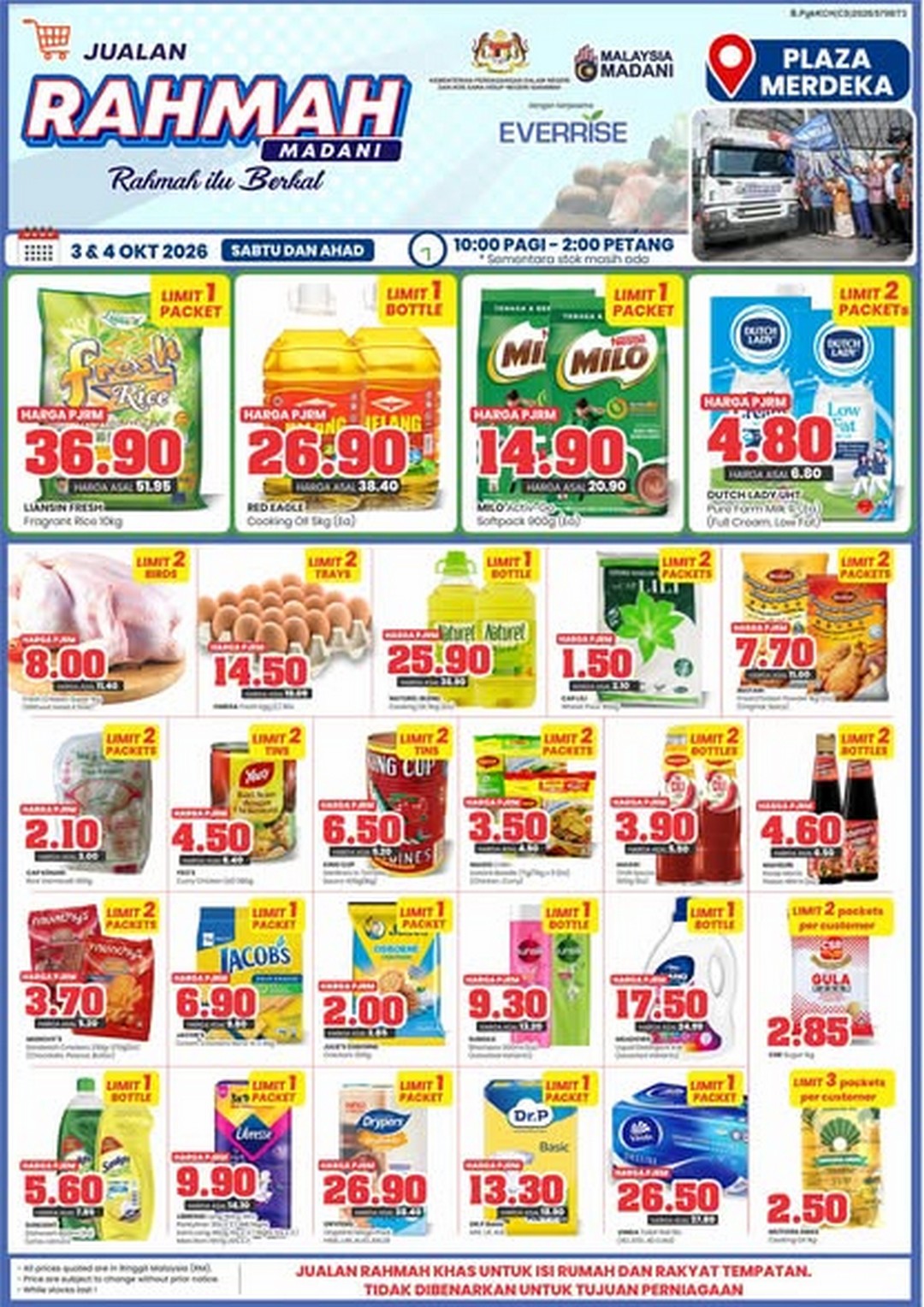 Everrise-RAHMAH-MADANI-Sale-Promotion 3-4 October 2026: Everrise: RAHMAH MADANI Sale Promotion at Everrise Plaza Merdeka, 10am-2pm