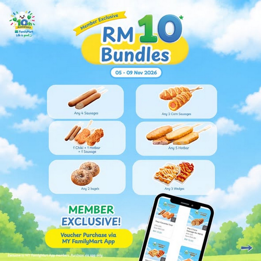 FamilyMart-Malaysia-10th-Anniversary-Celebration-Promotion-3 5-9 November 2026: FamilyMart Malaysia 10th Anniversary Celebration & Promotion at Sunway Pyramid – Exclusive Member Deals, NIGO® Merchandise, Coffee, Oden, Sofuto & Fun Activities