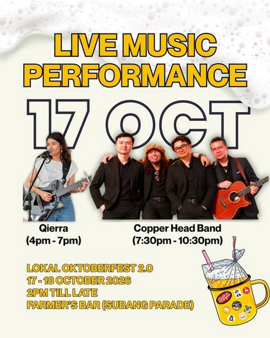 Farmers-Bar-Lokal-Oktoberfest-2.0-–-Beer-Ikat-Tepi-Edition-3 17-18 October 2026: Farmer’s Bar: Lokal Oktoberfest 2.0 – Beer Ikat Tepi Edition, Malaysian Craft Beer Festival with Local Food, Live Music and Vintage Mug Giveaway at Subang Parade