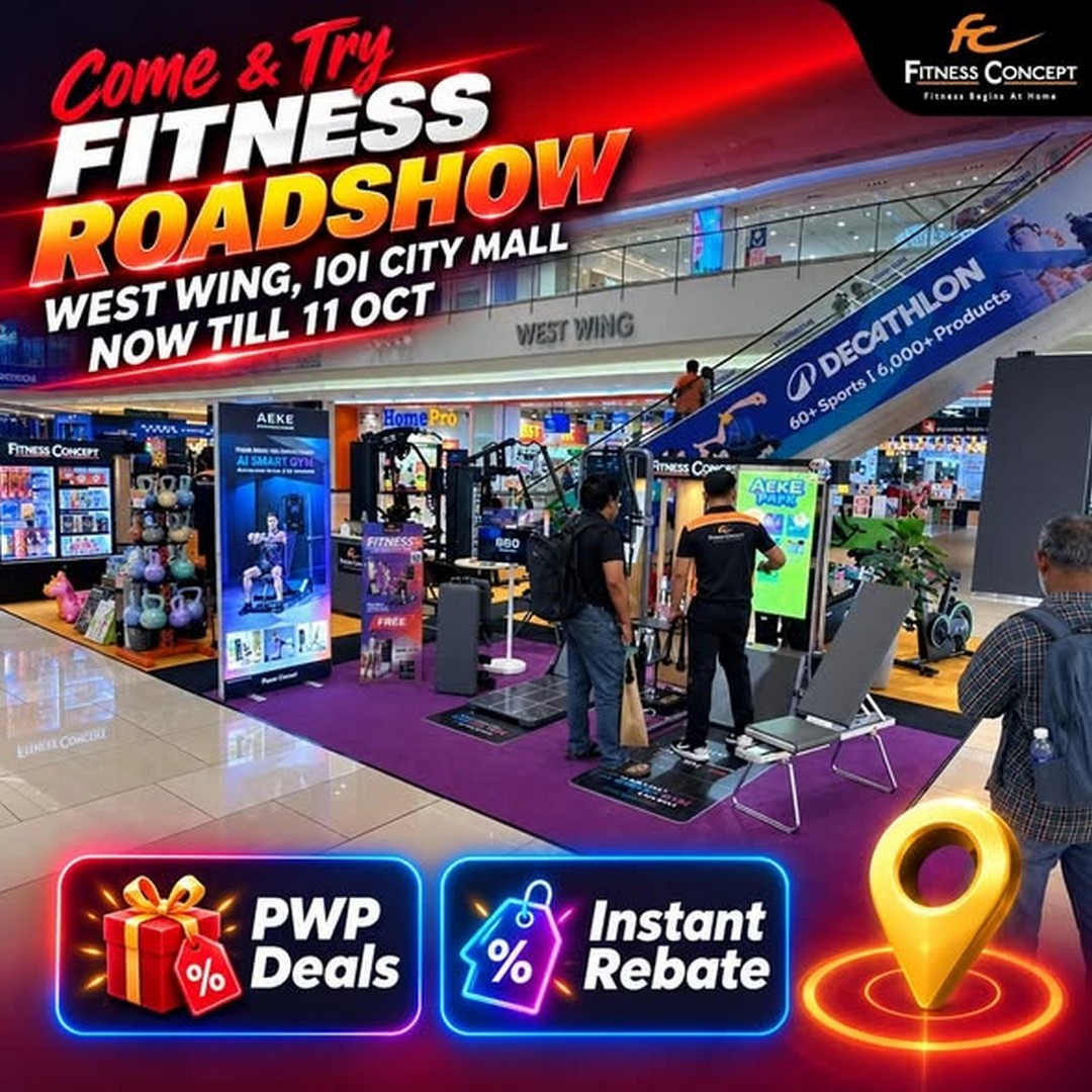 Fitness-Concept-Fitness-Roadshow-Sale-Promotion Now till 11 October 2026: Fitness Concept: Fitness Roadshow Sale & Promotion at IOI City Mall, Putrajaya