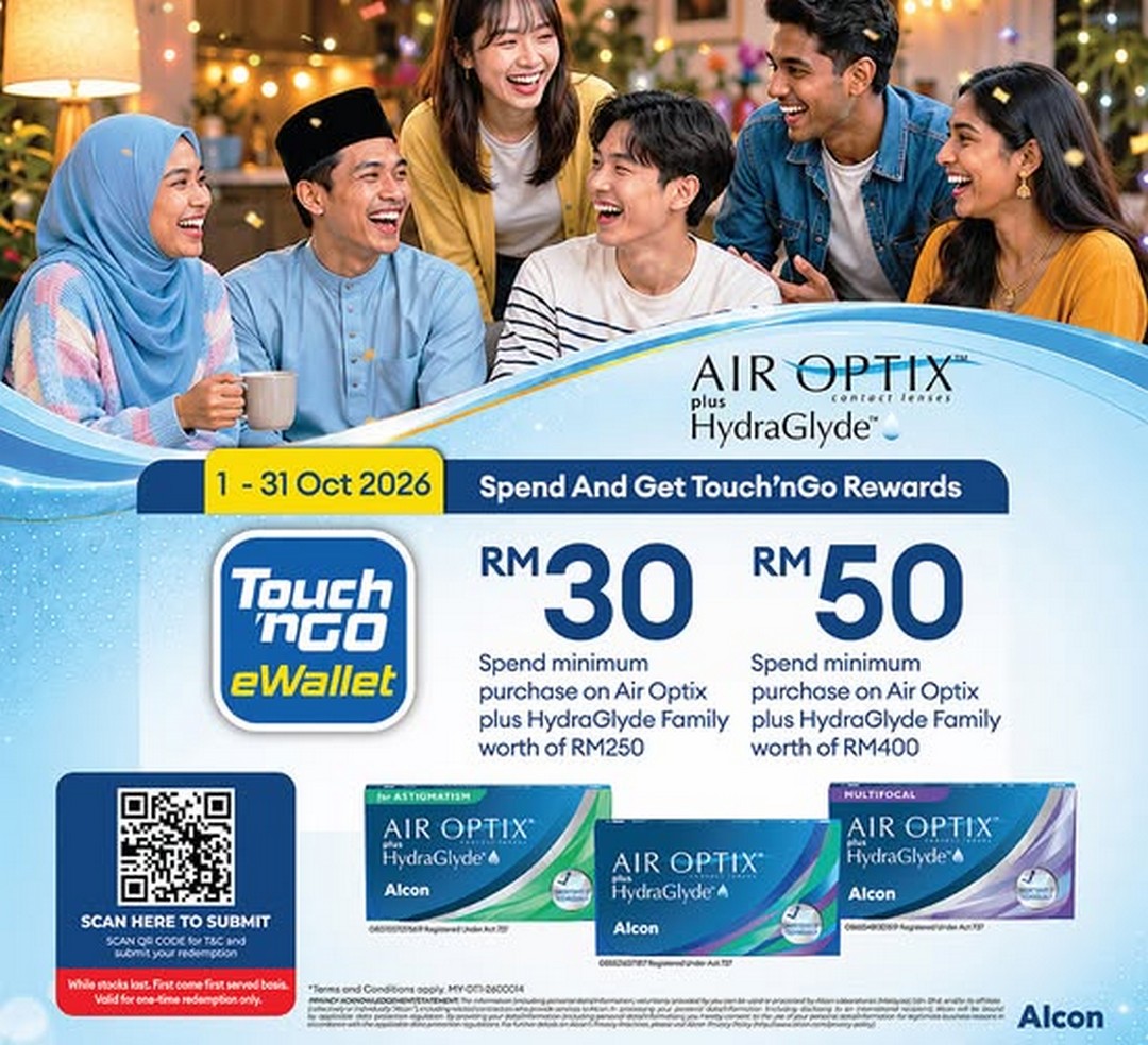 Focus-Point-Vision-Care-Get-Up-to-RM50-Touch-n-Go-eWallet 1–31 October 2026: Focus Point Vision Care: Get Up to RM50 Touch 'n Go eWallet Credits with Eligible Air Optix® plus HydraGlyde® Contact Lens Purchases