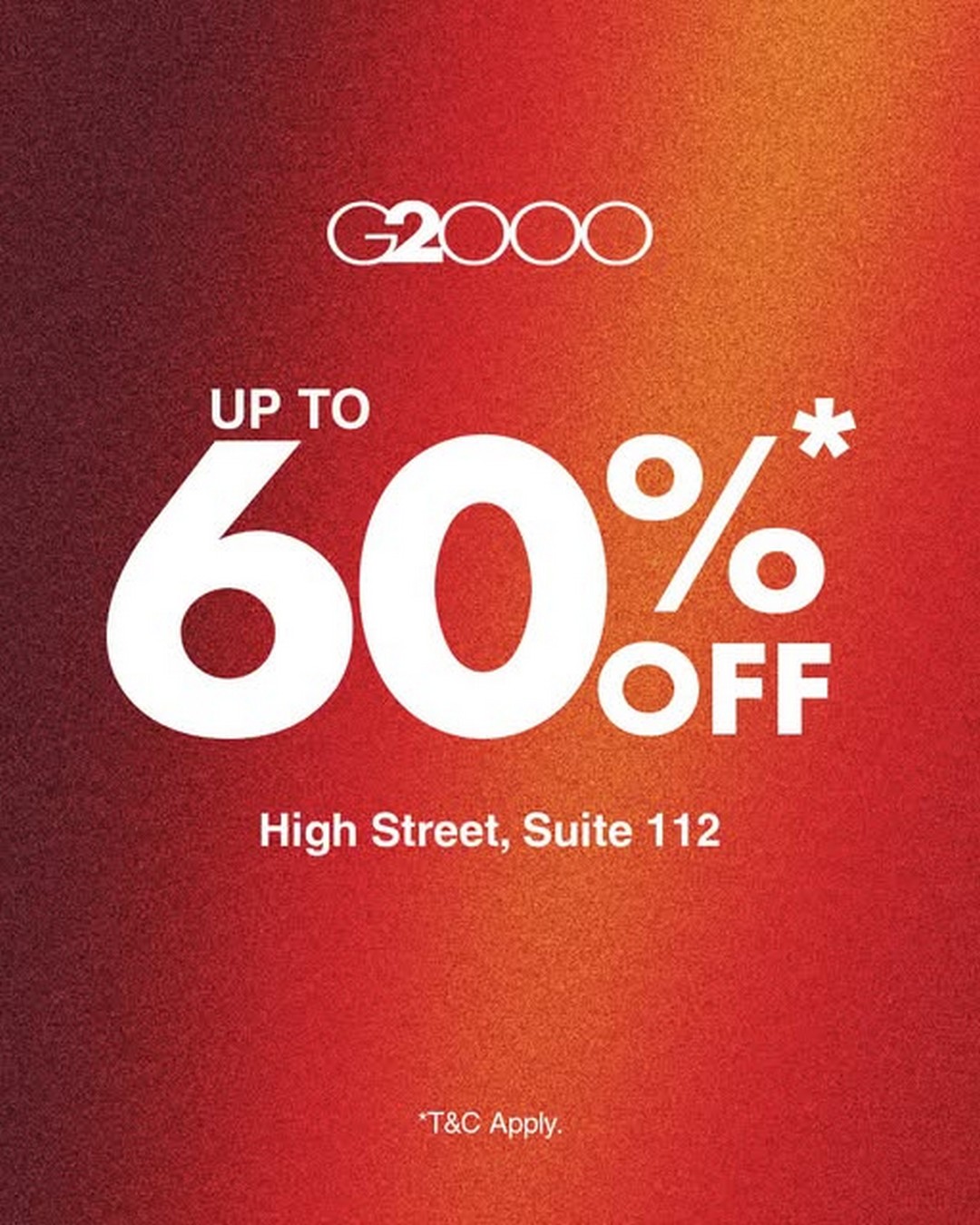G2000-Outlet-Special-Sale-with-Up-to-60-Savings 1-31 October 2026: G2000: Outlet Special Sale with Up to 60% Savings at Genting Highlands Premium Outlets