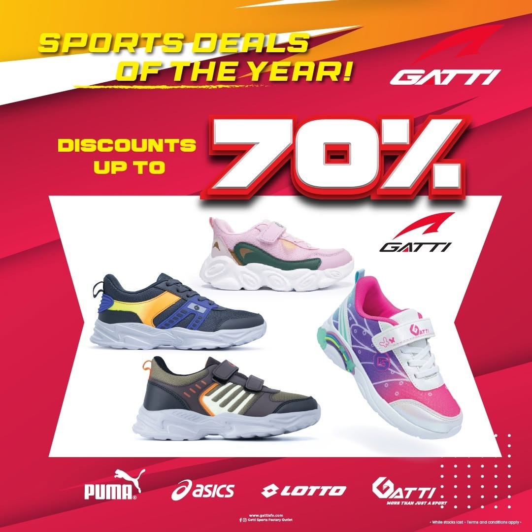 Gatti-Sports-Factory-Outlet-Mega-Sale-at-Anggun-City-Rawang-8 6–10 November 2026: Gatti Sports Factory Outlet Mega Sale at Anggun City Rawang – Up to 80% Off Sportswear, Running Shoes, Badminton Rackets and More from RM8