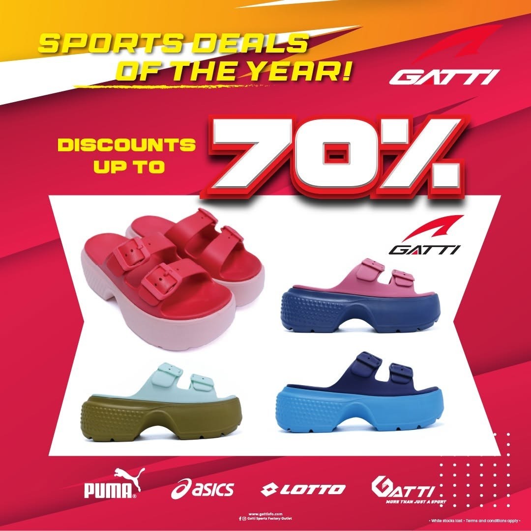 Gatti-Sports-Factory-Outlet-Mega-Sale-at-Anggun-City-Rawang-9 6–10 November 2026: Gatti Sports Factory Outlet Mega Sale at Anggun City Rawang – Up to 80% Off Sportswear, Running Shoes, Badminton Rackets and More from RM8