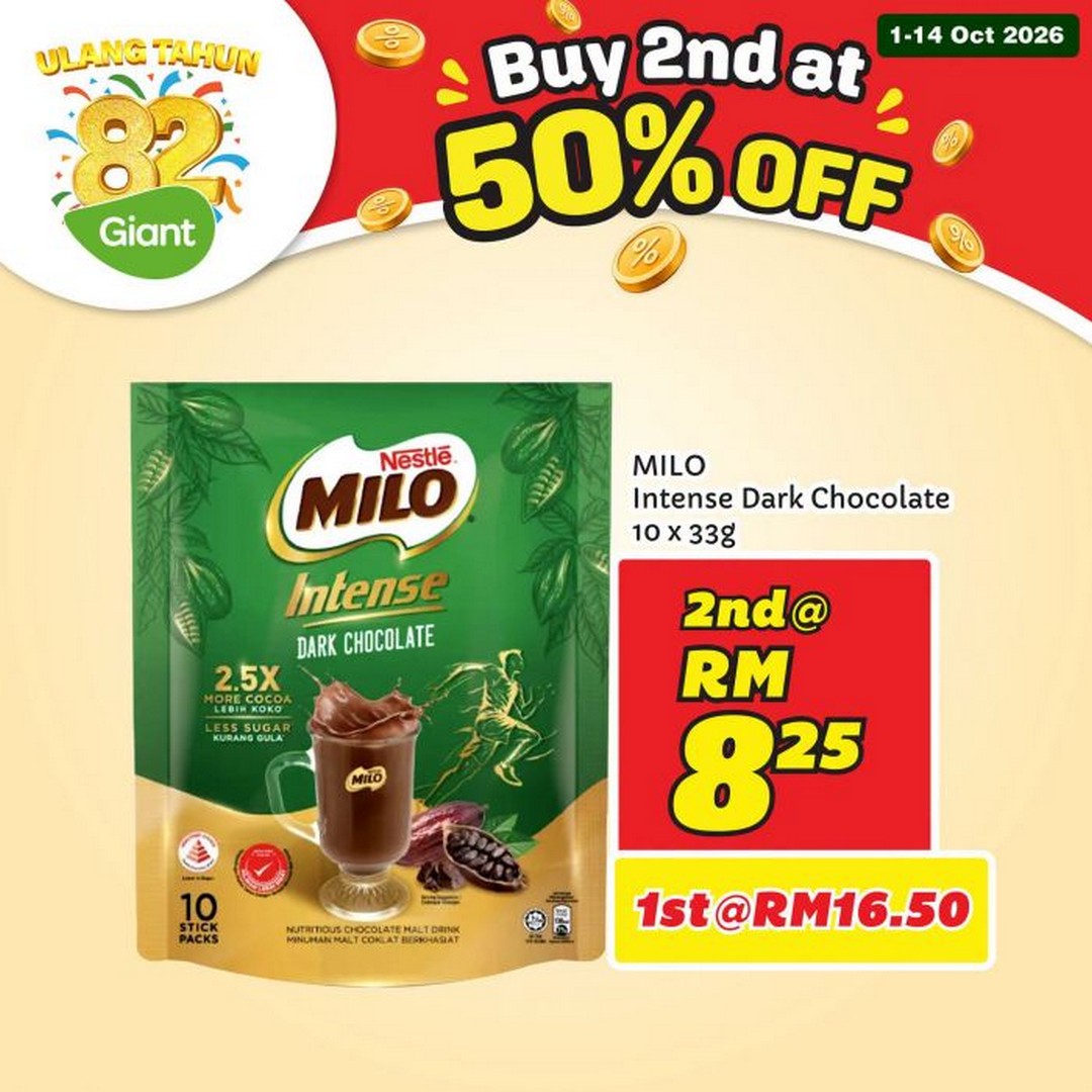 Giant-82nd-Anniversary-Buy-2nd-at-50-Off-Promotion-3 1-14 October 2026: Giant: 82nd Anniversary Buy 2nd at 50% Off Promotion on Selected Food, Drinks and Household Essentials