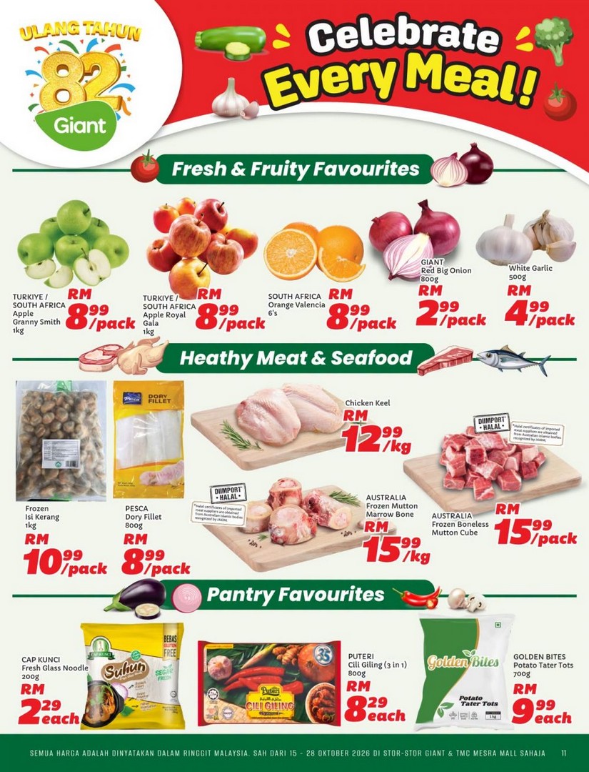Giant-82nd-Anniversary-Promotion-Catalogue-11 15-28 October 2026: Giant: 82nd Anniversary Promotion Catalogue – Buy 2nd at 50% OFF, Grocery Deals and Special Offers at Giant & TMC Mesra Mall