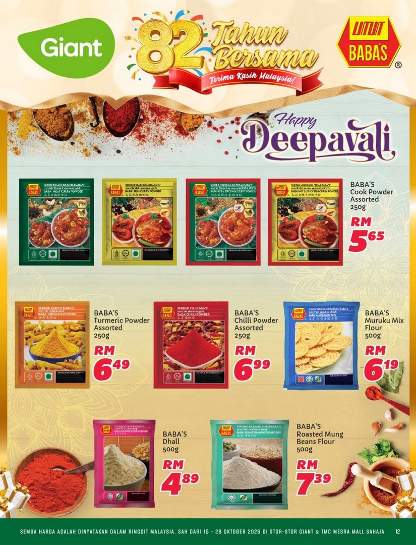 Giant-82nd-Anniversary-Promotion-Catalogue-12 15-28 October 2026: Giant: 82nd Anniversary Promotion Catalogue – Buy 2nd at 50% OFF, Grocery Deals and Special Offers at Giant & TMC Mesra Mall