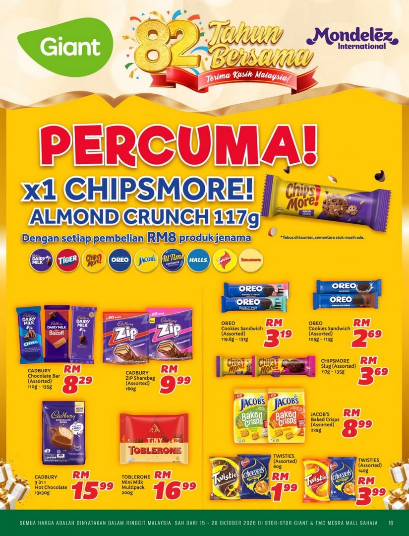 Giant-82nd-Anniversary-Promotion-Catalogue-16 15-28 October 2026: Giant: 82nd Anniversary Promotion Catalogue – Buy 2nd at 50% OFF, Grocery Deals and Special Offers at Giant & TMC Mesra Mall