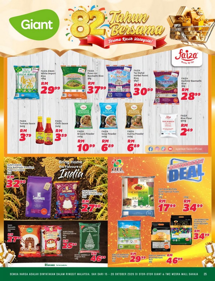 Giant-82nd-Anniversary-Promotion-Catalogue-25 15-28 October 2026: Giant: 82nd Anniversary Promotion Catalogue – Buy 2nd at 50% OFF, Grocery Deals and Special Offers at Giant & TMC Mesra Mall